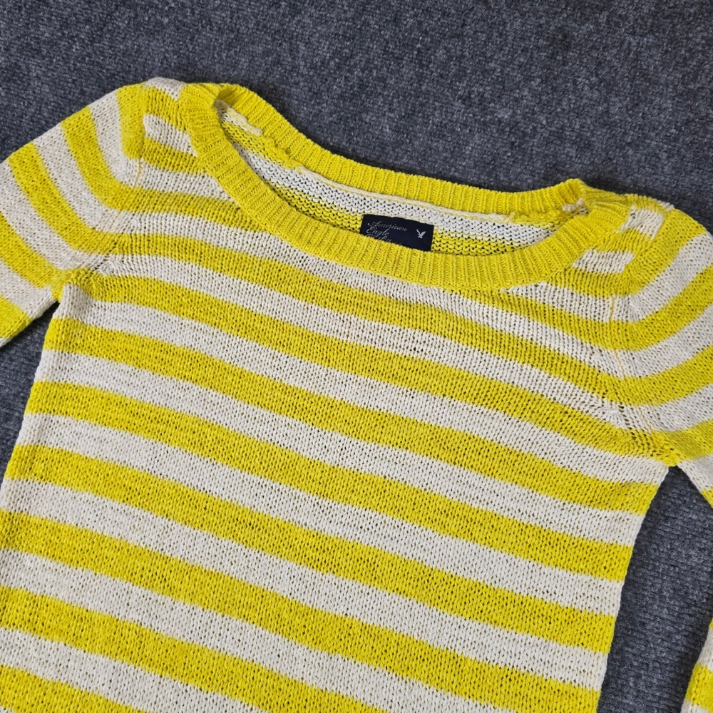 American Eagle Outfitters Striped Knit Sweater Lightweight‎ Casual Top Medium